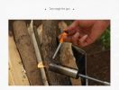 Outdoor camping extended flame-throwing gun stainless steel gun burning pig hair supplies camping straight handle handheld detachable igniter