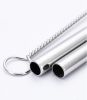 8 Pieces Travel Flatware Set, Portable Stainless Steel Utensils Set, Knife Fork Spoon Chopsticks Straw with Zipper Case