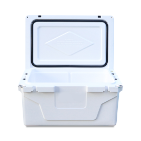 White outdoor Camping Picnic Fishing portable cooler 65QT Portable Insulated Cooler Box (Color: as Pic)