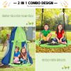 2-in-1 40 Inch Kids Hanging Chair Detachable Swing Tent