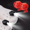 2pcs LED Rechargeable Headlights For Crocs, Waterproof And Long-Lasting ABS Light For Outdoor Camping For Kids & Adults