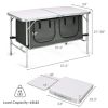 Travel Party Adjustable Height Folding Camping Table